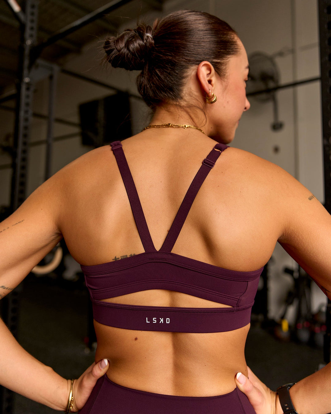 Momentum Sports Bra - Cherry Lacquer - view 1