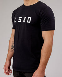 Power FLXDRY Tee - Black-White