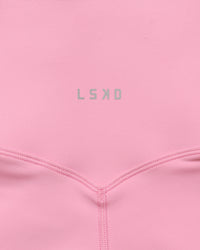 Woman wearing Fusion Bonded High-Rise Short - Pink Rose  | Thumbnail Index: 8