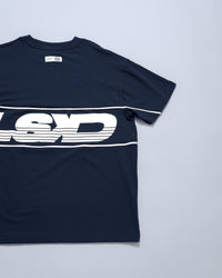 Inline Heavyweight FLXCotton Oversized Tee - Midnight Navy-White | Thumbnail Index: 4