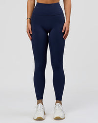 Woman wearing O.G. Fusion Ultra High-Rise Full Length Legging Pockets - Future Navy | Model:Amity| Size:S | Thumbnail Index: 6