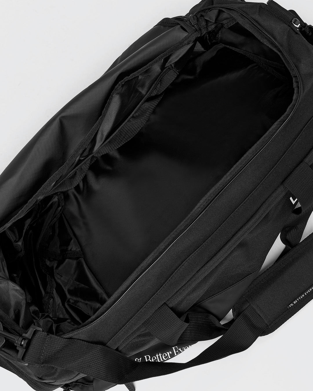 1% Better Duffle Bag - Black-White