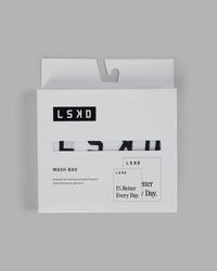 1% Better Wash Bag Set - White-Black