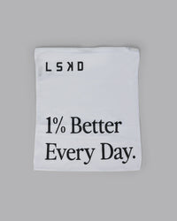 1% Better Wash Bag Set - White-Black