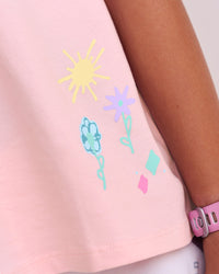 Kid wearing Mother's Day Mini Me Kids FLXCotton Tee  - Marshmallow | Model:Jayla | Size:10