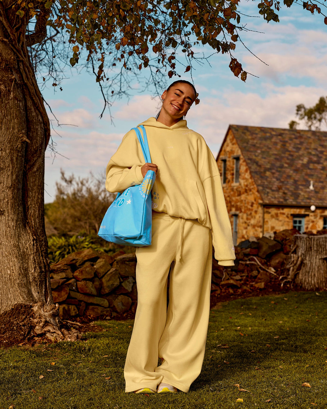Hold It All Canvas Tote - Baltic Sea-Lemon