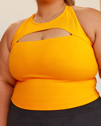 Woman wearing Be Bold Performance Tank - Zinnia | Model:Lilz | Size:3XL