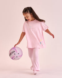 Kid wearing Mother's Day Mini Me Kids FLXCotton Tee  - Marshmallow | Model:Aniaya | Size:6