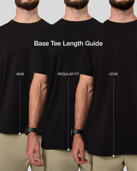 Man wearing Base Tee Length Comparison | Thumbnail Index: 5