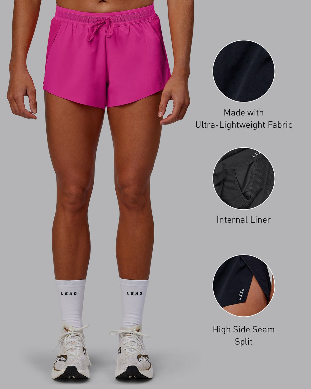 Accelerate Run Shorts - Ultra Pink