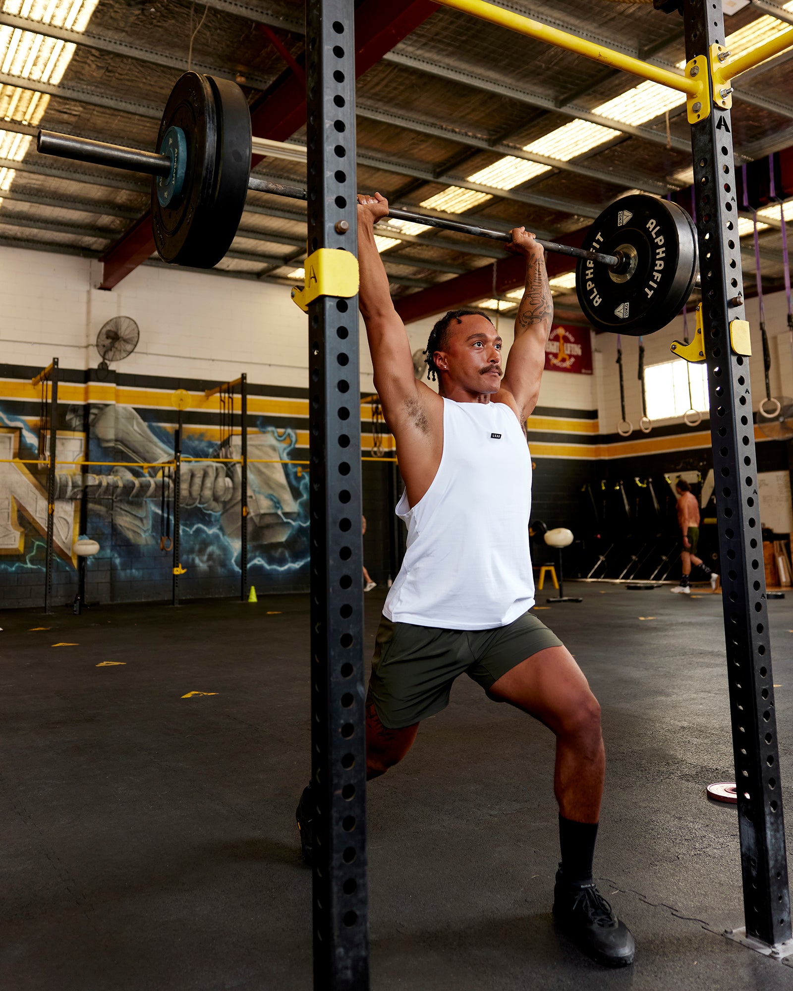 Man wearing Competition 5" Performance Short - Forest Night