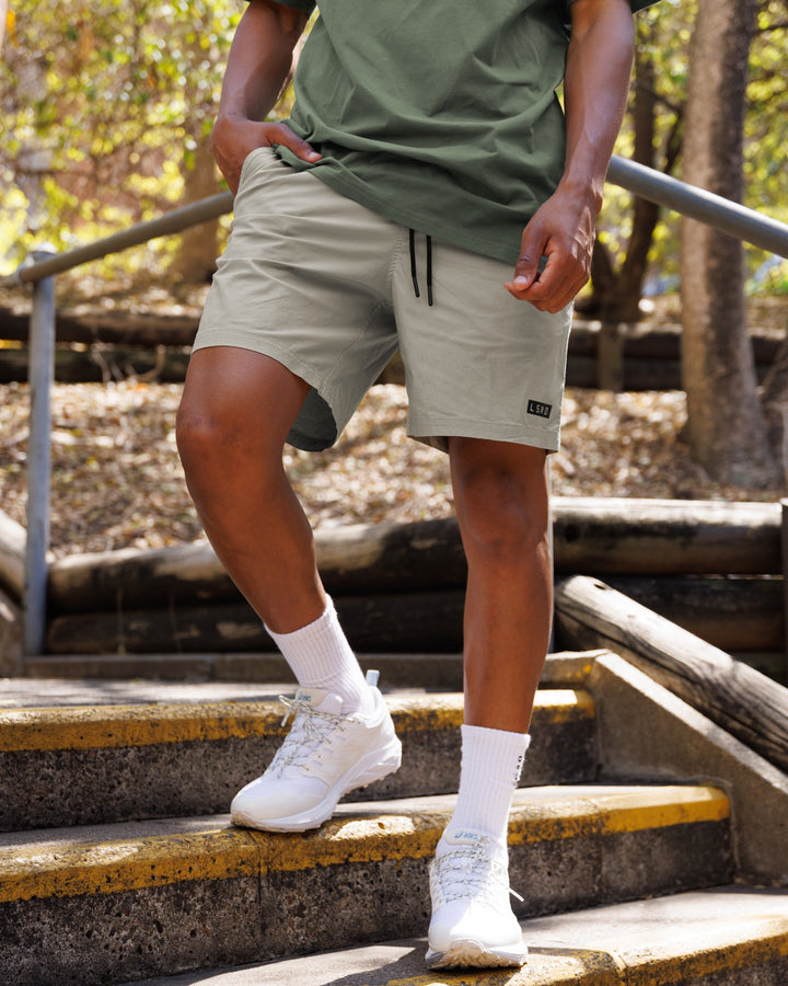 Man wearing Daily Short - Dusty Olive