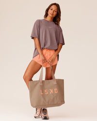 Hold It All Canvas Tote - Warm Smoke