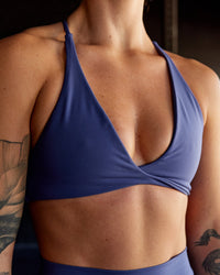Woman wearing Progression Bra - Future Dusk