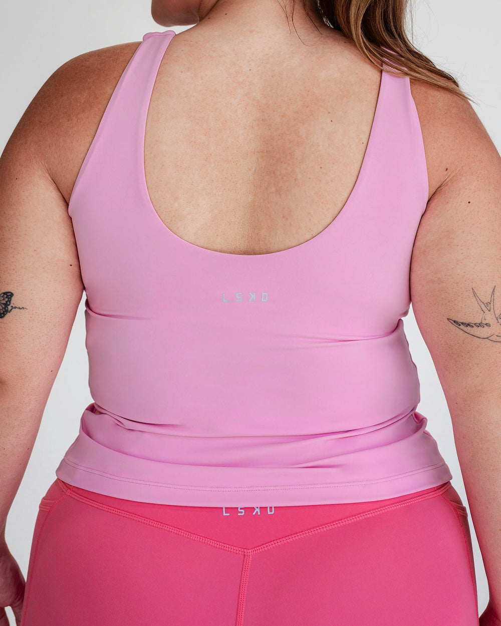 Staple Active Shelf Bra Tank - Bubblegum