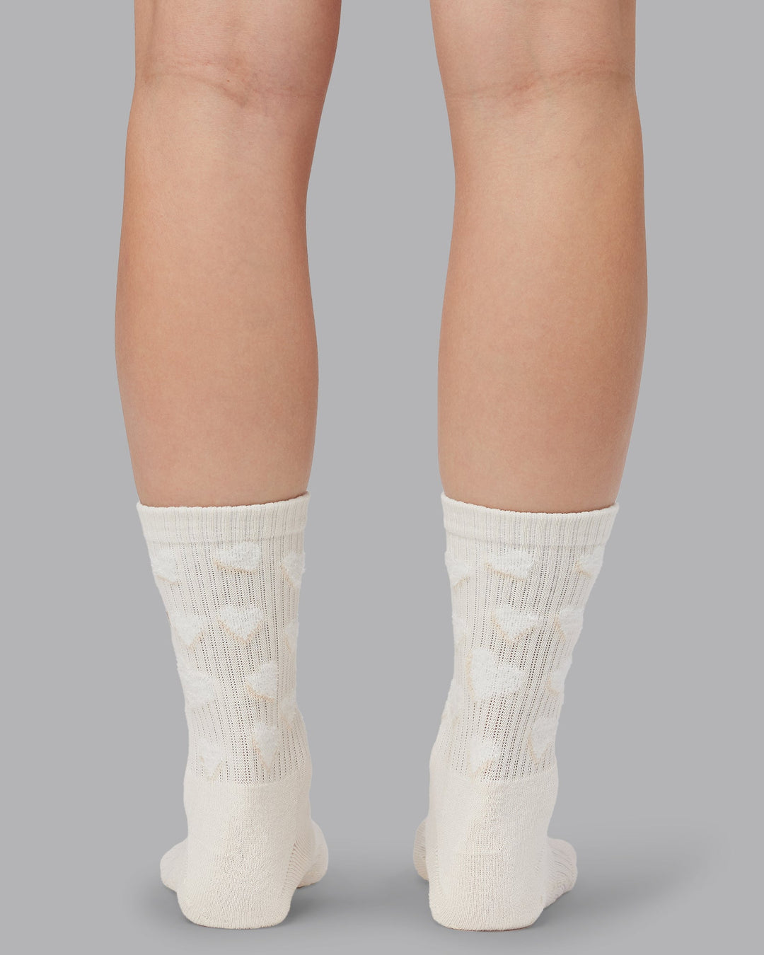 Cupid Crew Pilates Grip Socks - Ivory - view 10