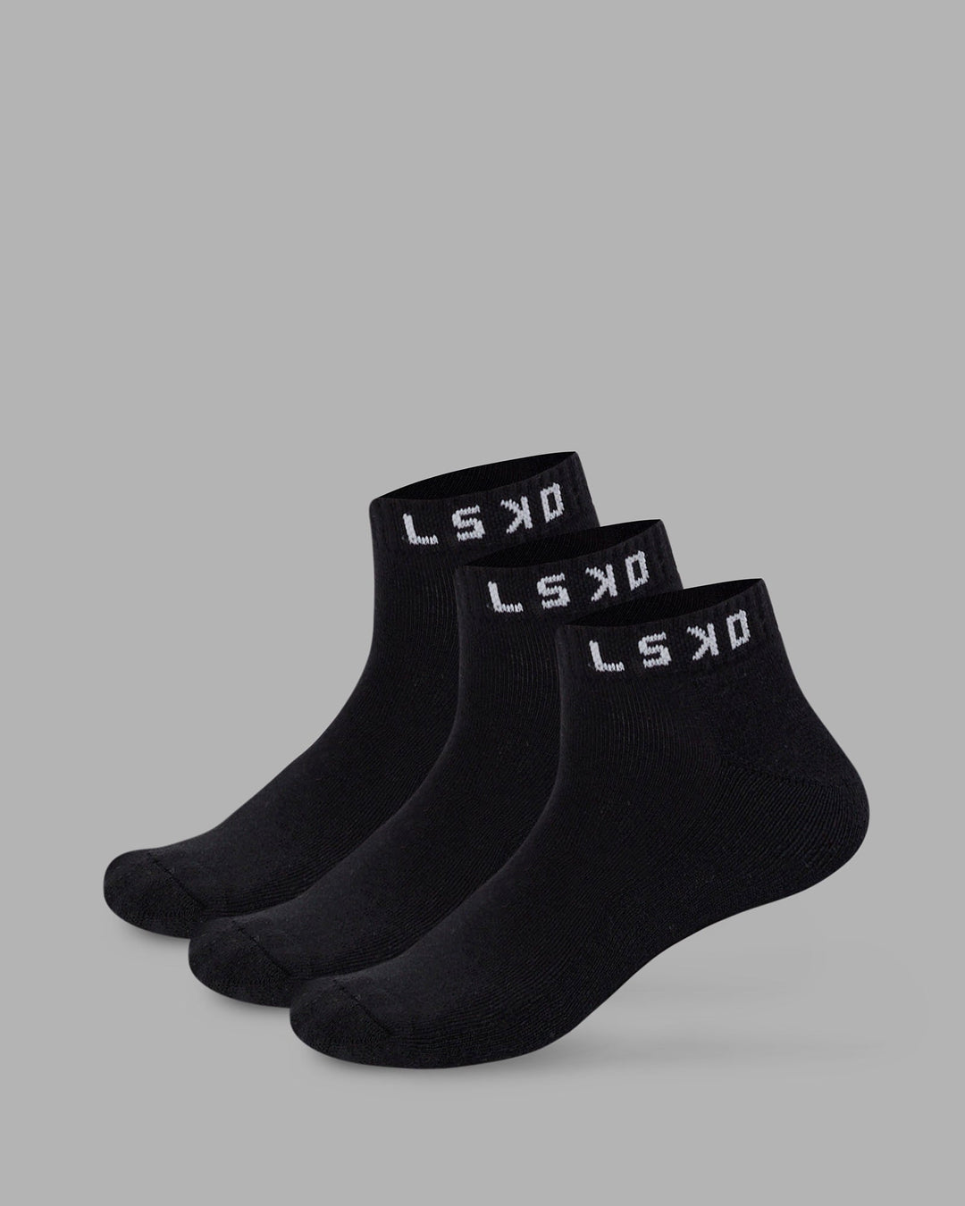 Daily Ankle Socks 3 Pack - Black-White - view 1
