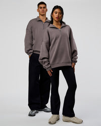 Duo wearing AfterDark ZeroCrease Quarter Zip - Duskstone | Model:Both | Size:Duo