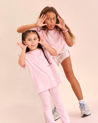 Kids wearing Mother's Day Mini Me Kids FLXCotton Tee  - Marshmallow