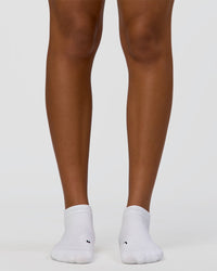 Fast Performance Ankle Socks - White-Black