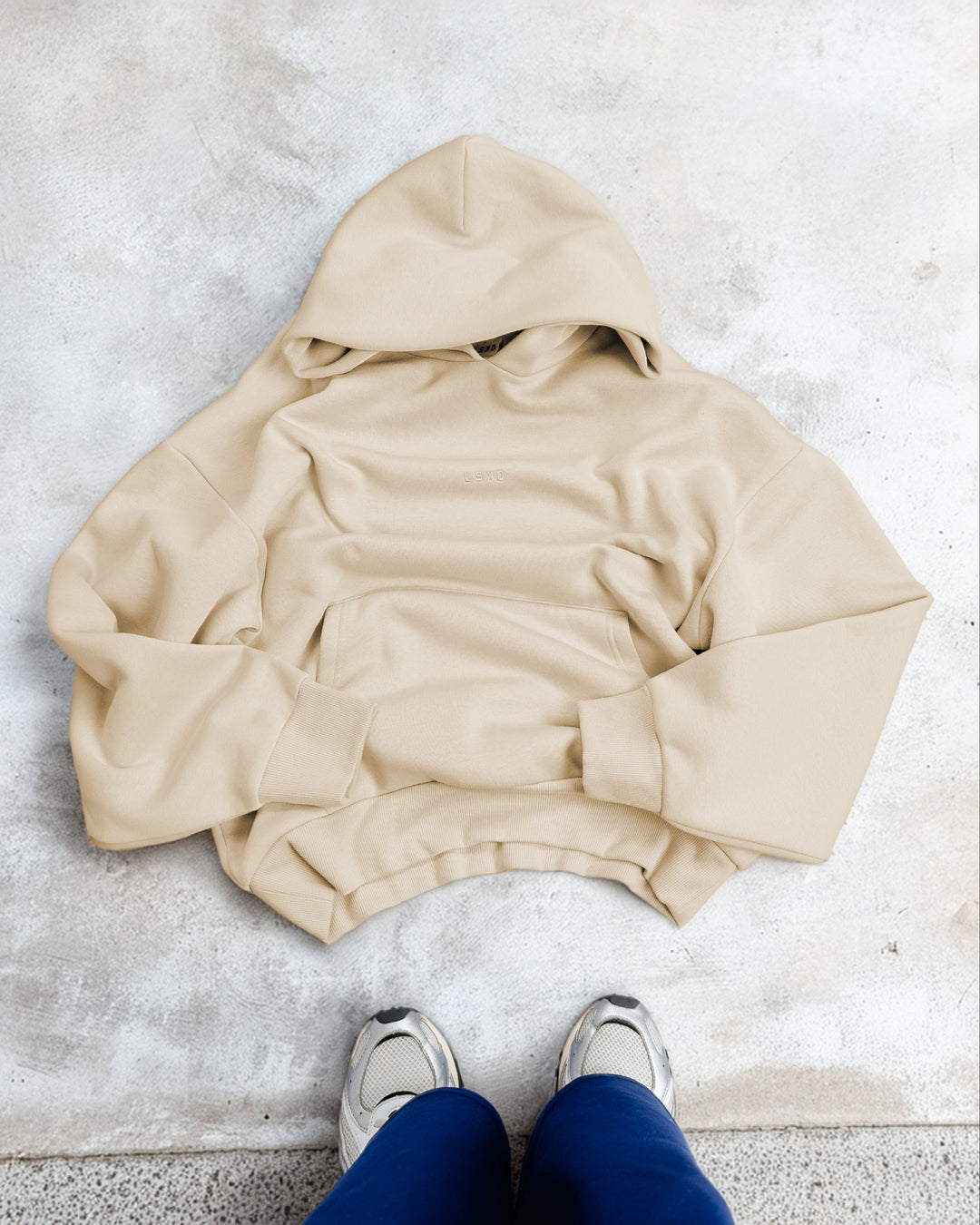 Base Oversized Hoodie - Shale Beige