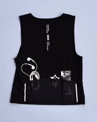 Flat Image of NyxRun Stash Tank - Black