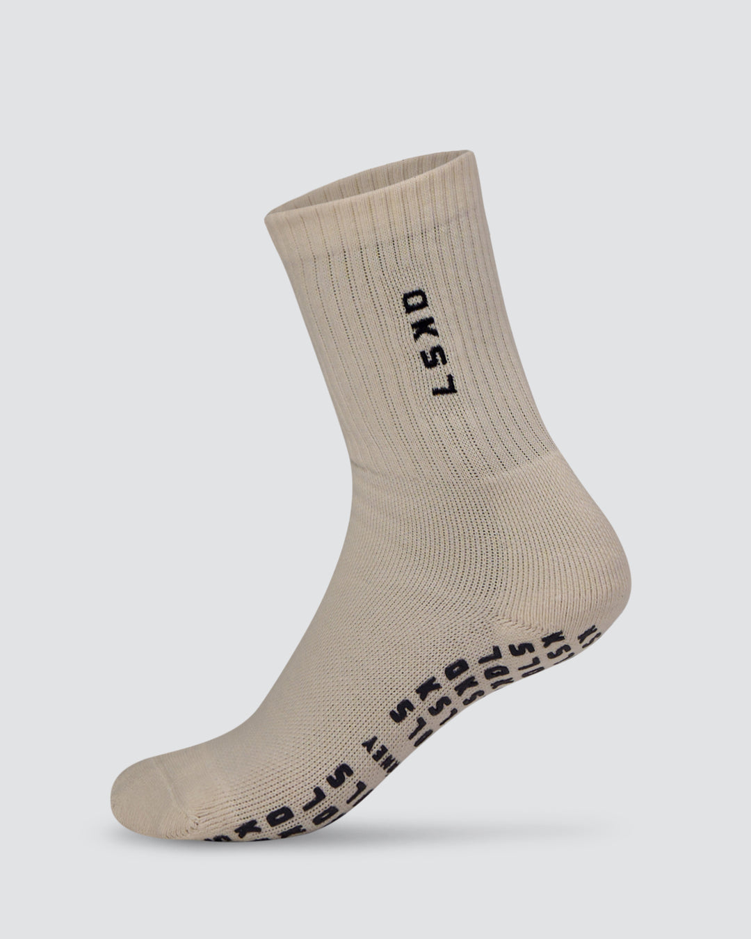 Signal Pilates Crew Grip Socks 2.0 - Off White-Future Navy - view 1