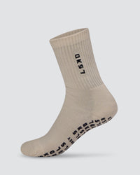 Signal Pilates Crew Grip Socks 2.0 - Off White-Future Navy | Thumbnail Index: 0