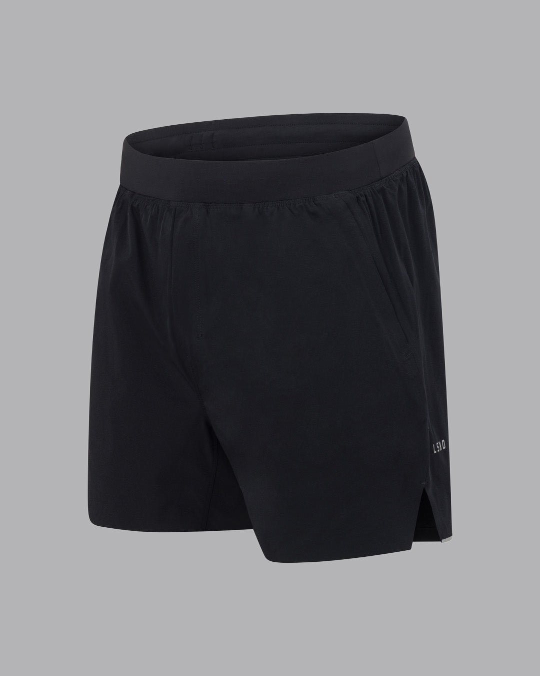 Hybrid Lined 5&quot; Short - Black-Reflective