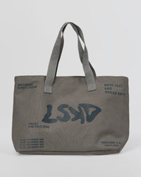 Hold It All Canvas Tote - Circular Grey-Values