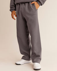 Man wearing AfterDark ZeroCrease Straight Leg Pant - Duskstone | Model:Jackson | Size:L
