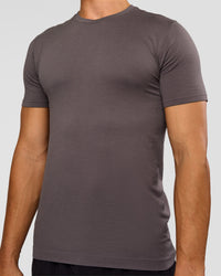 Man wearing AeroFLX+ Seamless Set In Tee - Duskstone/Duskstone | Model:Jackson | Size:L | Thumbnail Index: 3