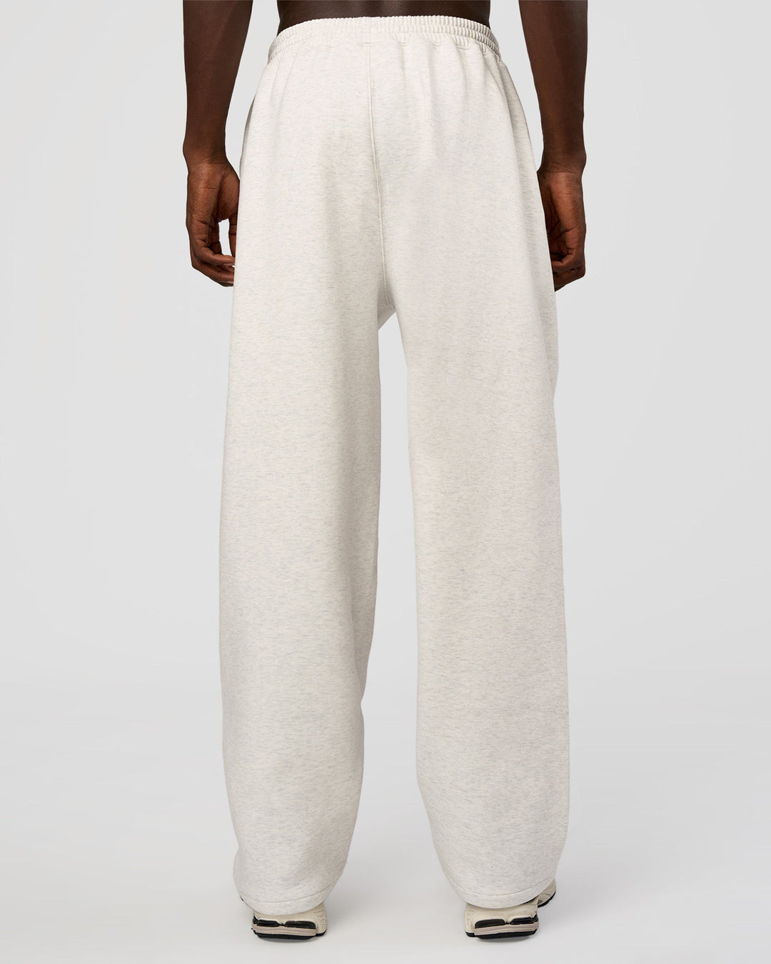 Man wearing AfterDark ZeroCrease Straight Leg Pant - Silver Marl | Model:Okello | Size:L