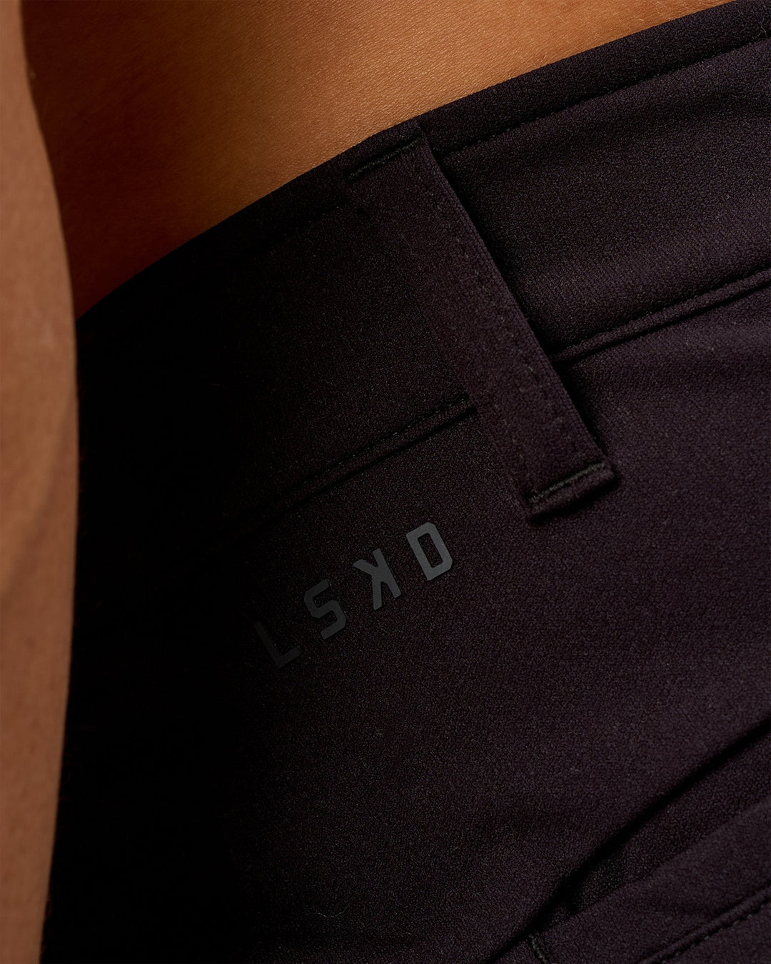 Man wearing All Day ZeroCrease™  Regular Pant - Black | Model:Jackson | Size:34