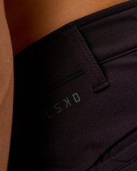 Man wearing All Day ZeroCrease™  Regular Pant - Black | Model:Jackson | Size:34