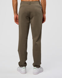 Woman wearing All Day ZeroCrease™  Regular Pant - Walnut Grey | Model:Jackson | Size:34