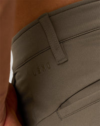 Woman wearing All Day ZeroCrease™  Regular Pant - Walnut Grey | Model:Jackson | Size:34