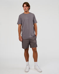 Man wearing Base FLXCotton Tee - Duskstone Washed | Model:Marcus | Size:L