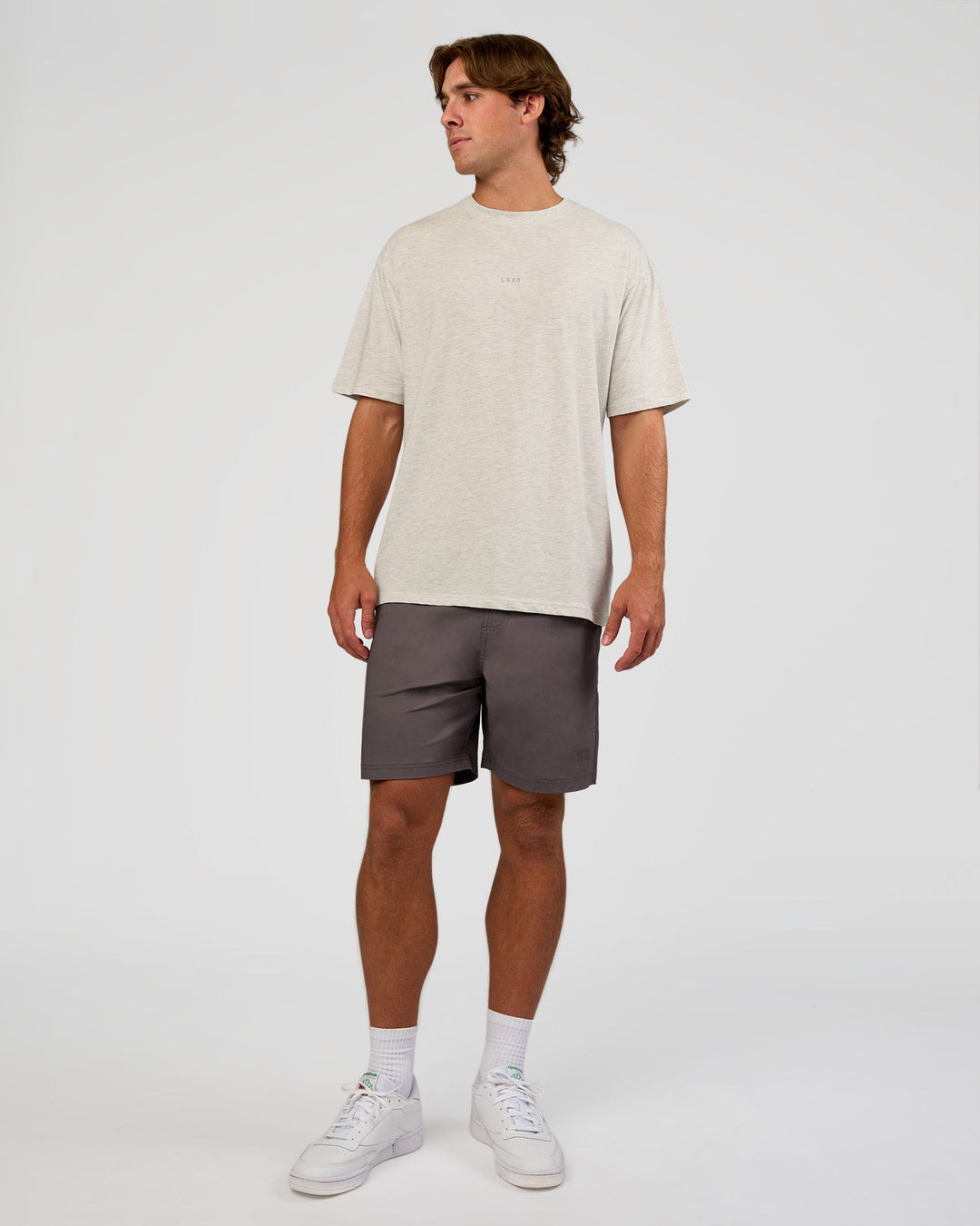 Man wearing Daily 7" Short - Duskstone | Model:Marcus | Size:L