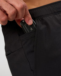 Man wearing Functional Cargo 6" Short - Black | Model:Marcus | Size:L