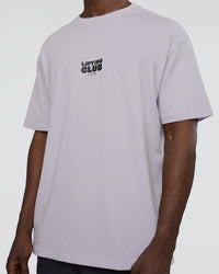 Man wearing Kettle B FLXCotton Oversized Tee - Galactic Lilac-Black | Model:Paabio | Size:L | Thumbnail Index: 7