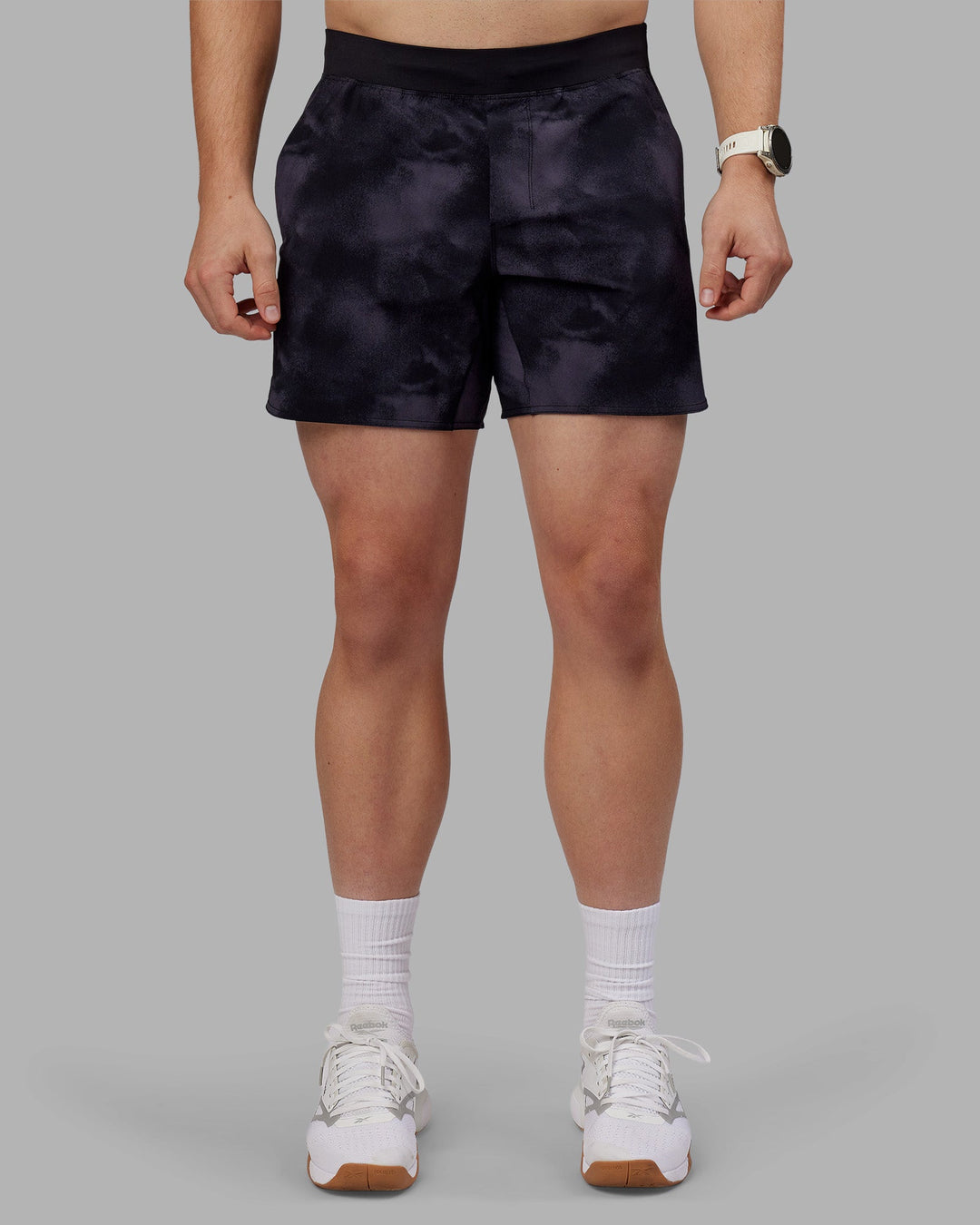 Man wearing Lift 6&quot; Short - Black Washed | Model:Tom | Size:L