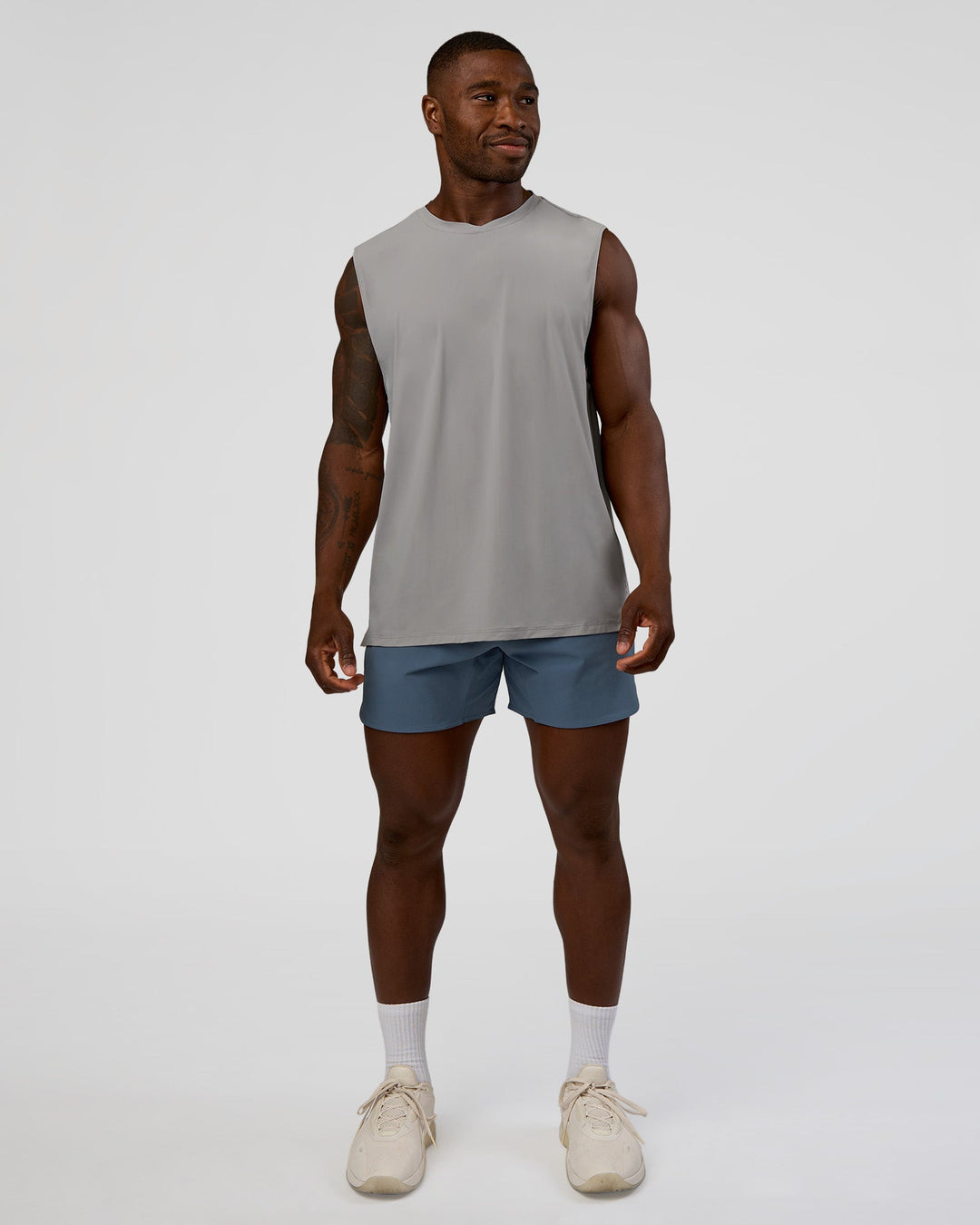 Man wearing Lift 6" Short - Blue Mirage | Model:Sam | Size:L