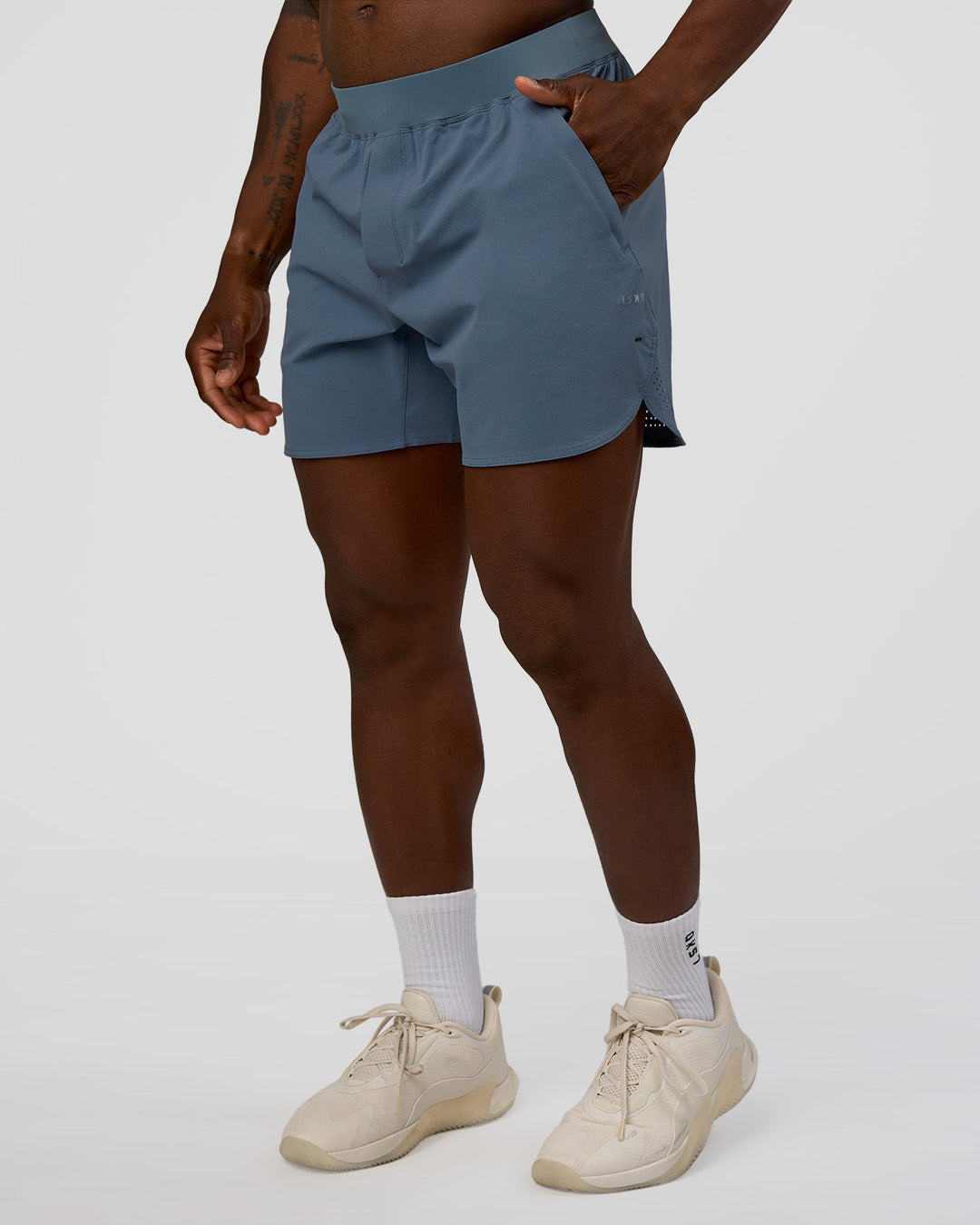 Man wearing Lift 6" Short - Blue Mirage | Model:Sam | Size:L