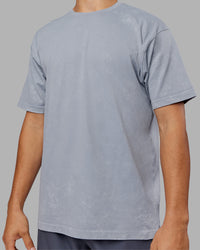 Man wearing Power Oversized Tee - Tradewinds Washed | Model:Jackson | Size:L