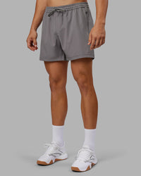 Man wearing Rep 5" Performance Short - Storm Front | Model:Jackson | Size:L