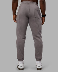 Man wearing Stream Panel Track Pants - Storm Front | Model:Sam | Size:L