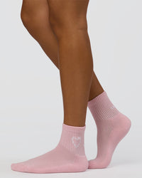 Love The Process Quarter Socks - Marshmallow-White | Thumbnail Index: 0