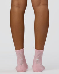 Love The Process Quarter Socks - Marshmallow-White