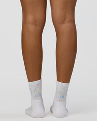 Love The Process Quarter Socks - White-Open Air